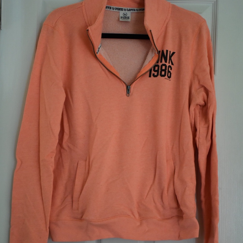 PINK quarter zip sweatshirt